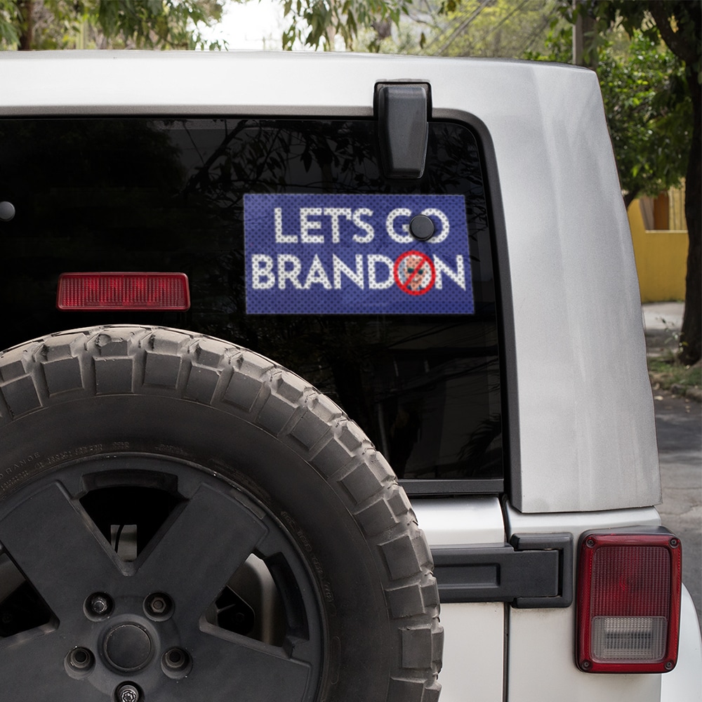 Jeep Let's Go Brandon Bumper Stickers