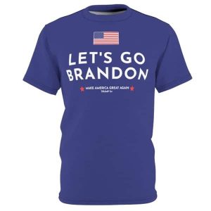 Lets Go Brandon & Flag Unisex Cut & Sew T-Shirt