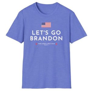 Unisex Softstyle Let's Go Brandon US Flag T-Shirt